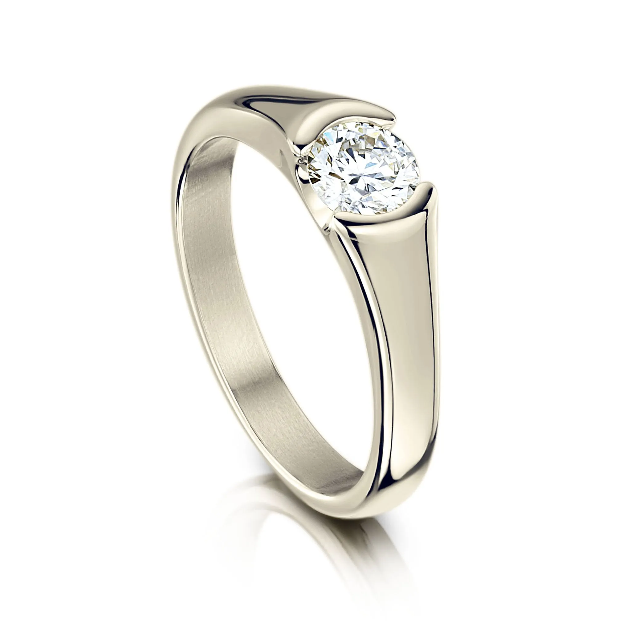 Venus 0.50ct Solitaire Diamond Ring in 18ct White Gold