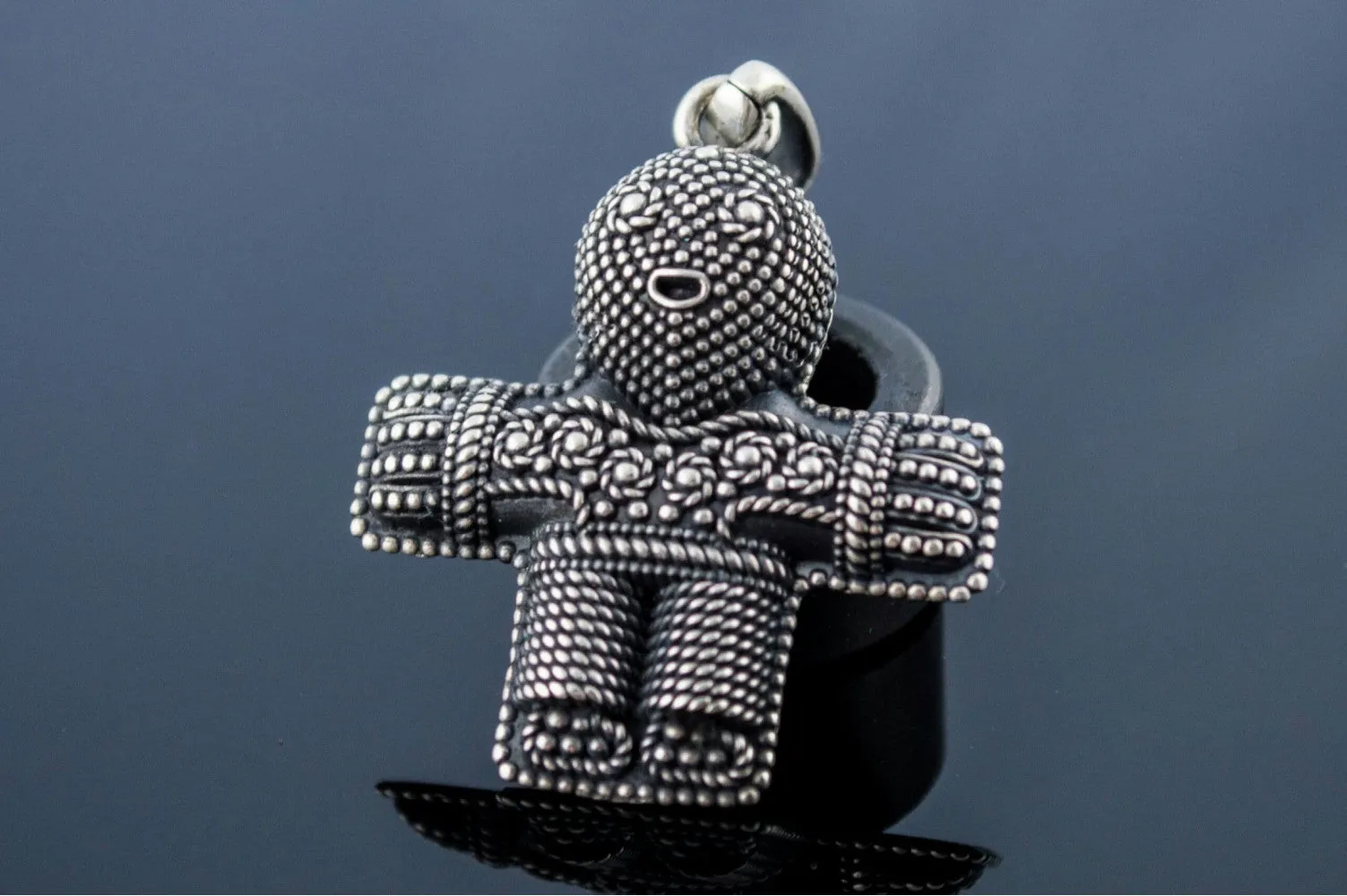 Viking Crucifix Pendant Sterling Silver Unique Jewelry