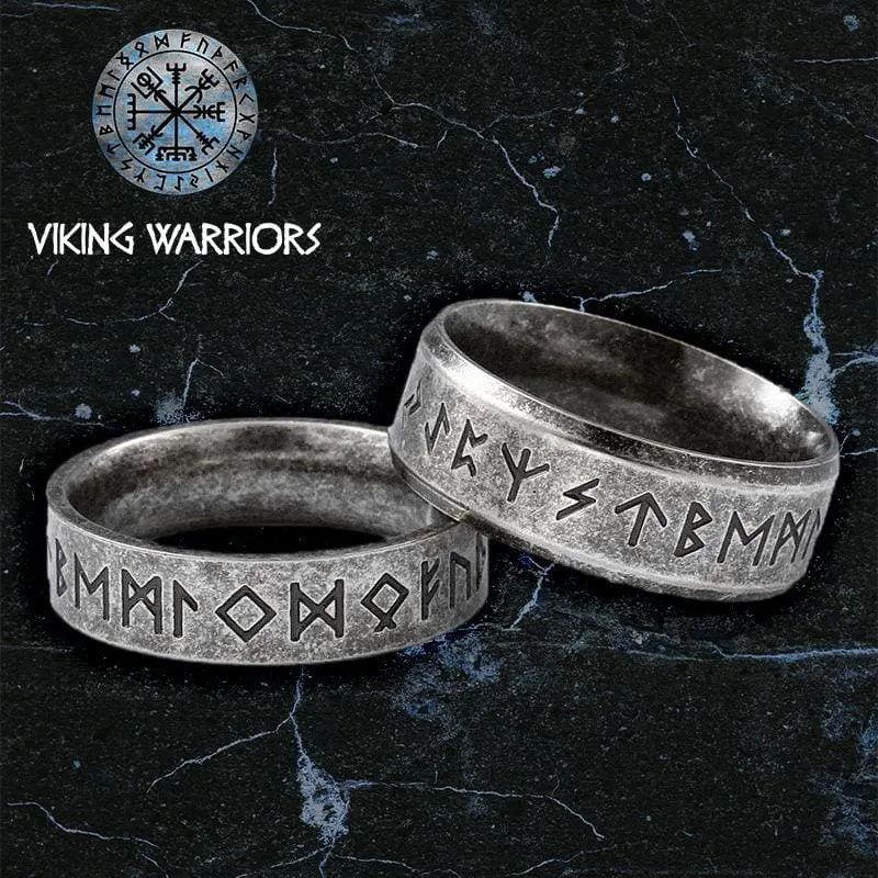 Viking Runes Wedding Rings