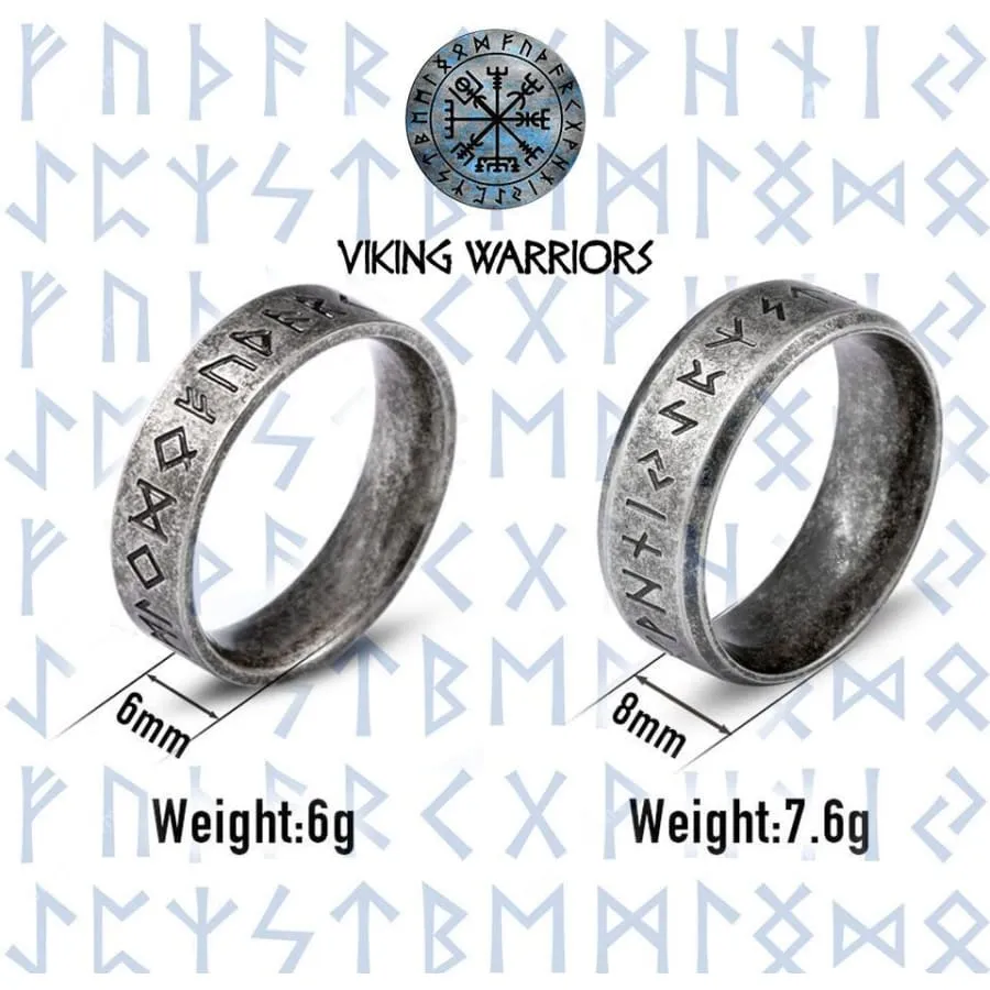 Viking Runes Wedding Rings