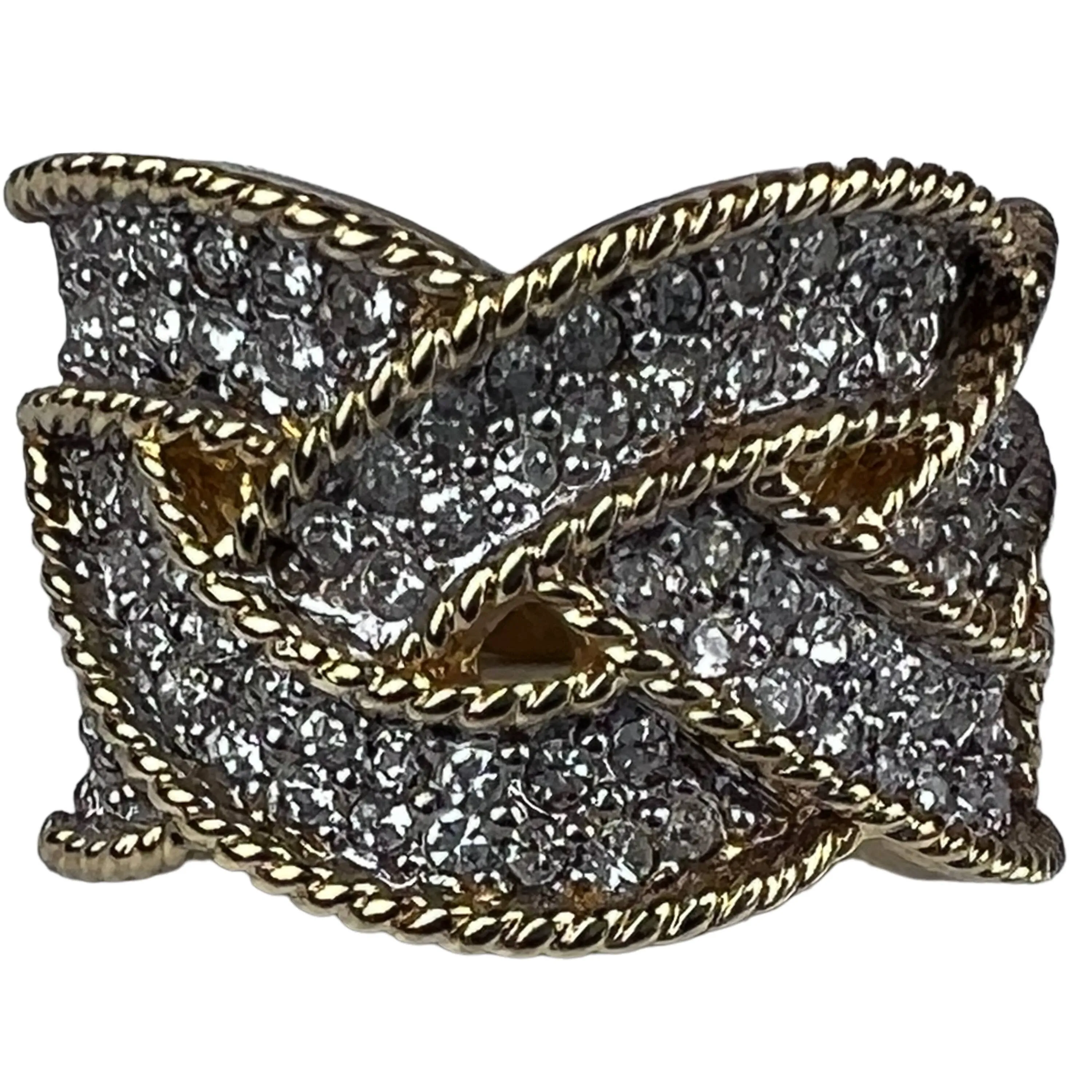 Vintage DOrlan Rhinestone Earrings Curved Clip-on Gold Tone