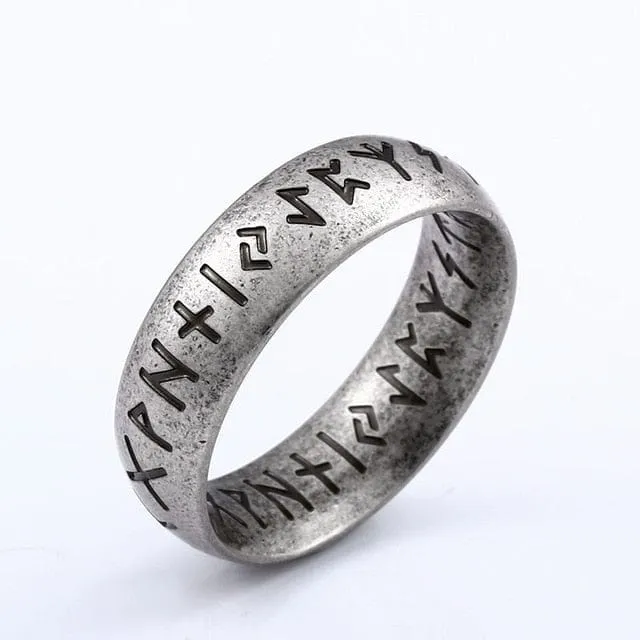 Vintage Futhark Rune Ring