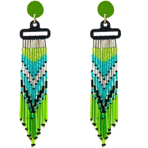 WATERFALL EARRINGS | LIME