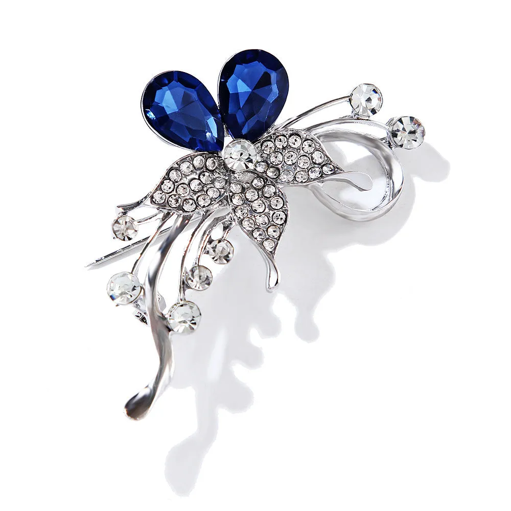 XSB055 - Elegant Silver Brooch